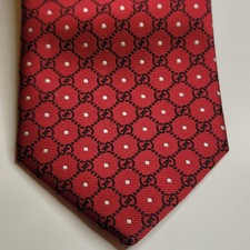 Gucci 100% Silk Men's Tie Red