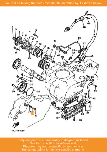 Yamaha ball 93503 08007 - yamaha, oem