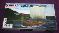 EMHAR Gokstad 9th Century Viking Ship 1:72 scale model boat kit 9001.