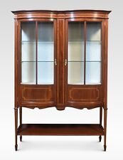 Mahogany Bow Front Display