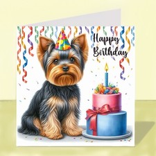 Yorkshire Terrier Dog Birthday