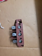 CATERING 3 POLE SCREW MOUNTED OVEN COOKER ELECTRIC RED TERMINAL CONNECTOR BLOCK