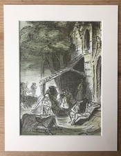 EDWARD ARDIZZONE ORIGINAL MOUNTED PRINT 1946