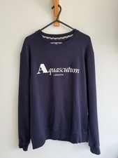 Aquascutum Blue round neck