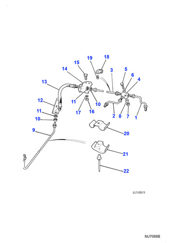 Jaguar hydraulic brake pipe - hydraulic,