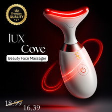 Lux Cove 7-in-1 Therapy Anti Aging Face Neck Massager Electric Face Lift Device