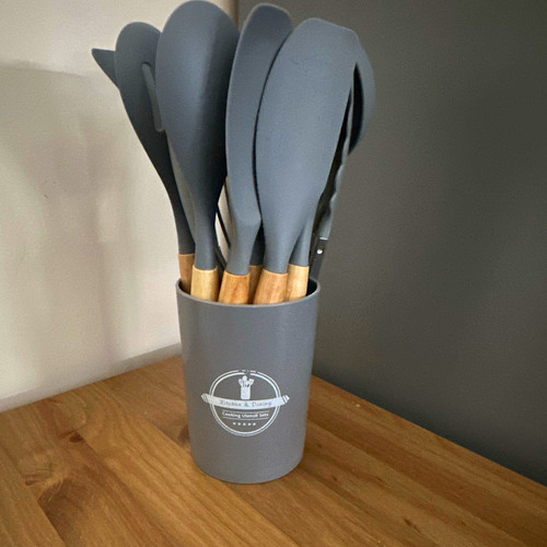 11pc grey heat resistant - grey,