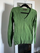 ZARA Green V-Neck Knit Jumper