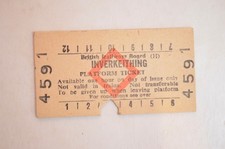 Railway Platform Ticket BR (H) Inverkeithing
