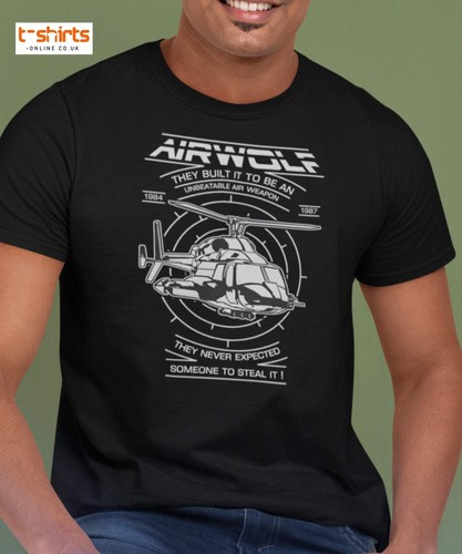 Airwolf shirt retro 80s - airwolf, t-shirt