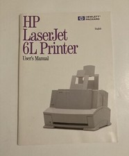 HP LaserJet 6L Printer User's Manual 1997 #C3990-90901
