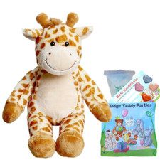 build MAKE a TEDDY BEAR KIT - Giraffe - 16"/40cm - no sew - gift or party