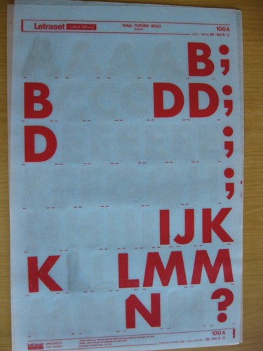 Letraset upper case - letraset,