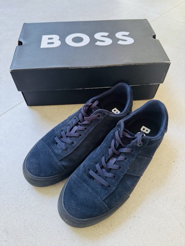 Boss aidan blue suede - suede, shoes