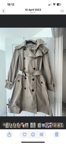Burberry beige rain mac with - rain,