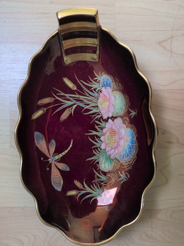 Carlton ware handpainted - ware, rouge
