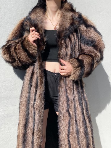 Vintage handmade real - real, raccoon