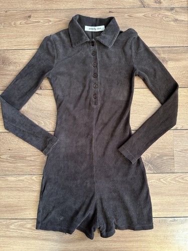 Peachy den brown towelling - brown,