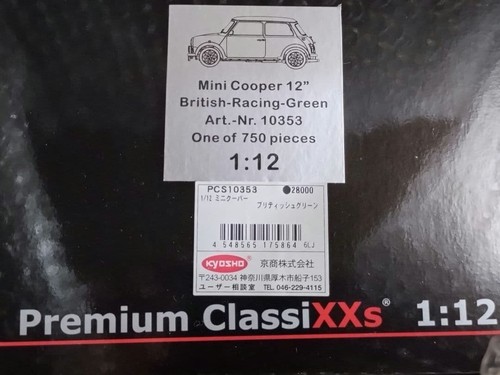 Kyosho mini cooper - kyosho, 1/12