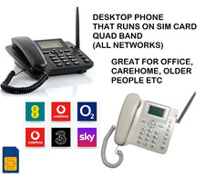 Wireless gsm desk mobile - bw,