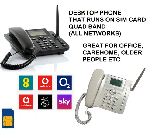 Wireless gsm desk - bw,