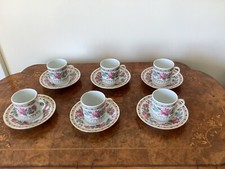 coffee set vintage/ antique - made in China- 6 cups and saucers.