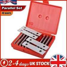 10Pairs 1/8"x 6" Steel Parallels Bars Set Block Precision Milling Machine Pad UK