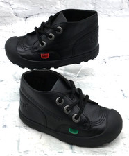 Kickers Disley Hi Infant Leather Laced Shoes UK Size 7.5 (DC159K)