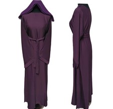 Latest Design Women Plain Purple Abaya