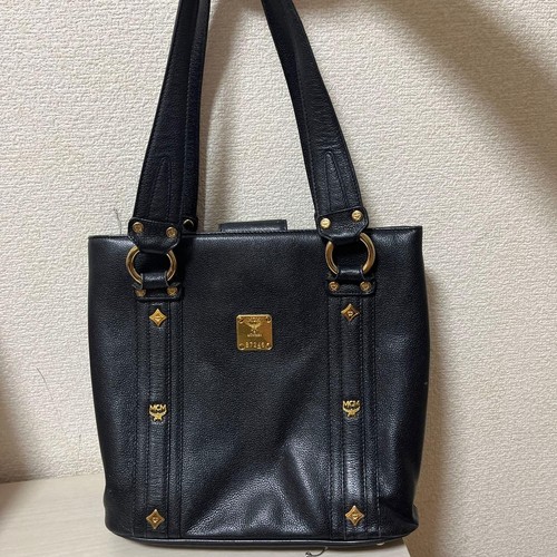 Mcm black leather - mcm,