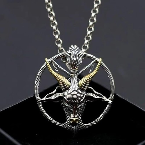 Goat head pendant - pendant, for