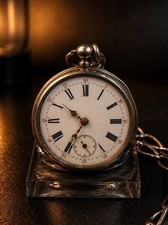Antique Pocket Watch Silver
