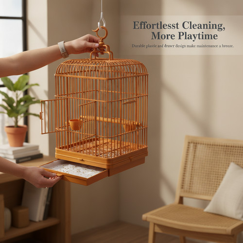 Plastic hanging bird cage - hanging,