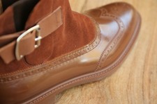 Vivienne Westwood Brown Suede Rubber Leather Chelsea Boots Shoes Mens UK 10