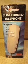 Slim Corded TelePhone Landline Wall Mounted Wired Telephone Home Office 44480
