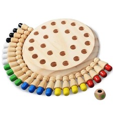 Wooden Memory Chess Game Color