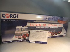 1:50 Corgi CC15306 Scania 111 Tandem Axle Tilt Trailer - Lloyds of Ludlow - MIB