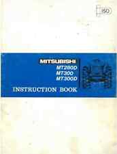 Mitsubishi Tractor MT280D MT300 MT300D Operators Manual