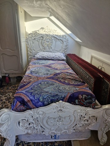 Rococo mahogany single bed - rococo,