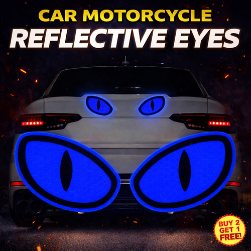 Blue monster eyes reflective - blue,