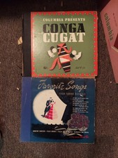 2 78 rpm record albums: Conga