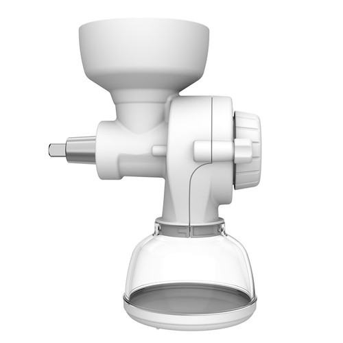 Grain mill attachment for - grain,