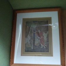 1915 edmund dulac framed colour print of But nicolette one night escaped 