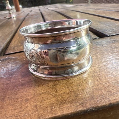 10g silver napkin ring - 10g, lion
