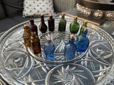 VINTAGE BUNDLE OF 11 MINIATURE BOTTLES, WHEATON "BITTER" BOTTLES, IN V.G.C.