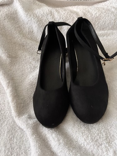 New black block heel court - block,