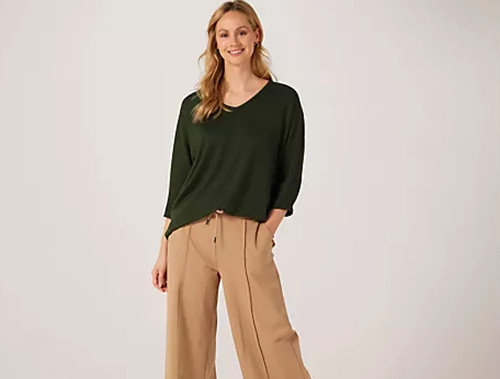 Kim neck tunic soft - v,
