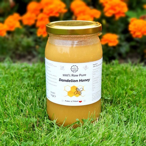 Real dandelion honey - dandelion,