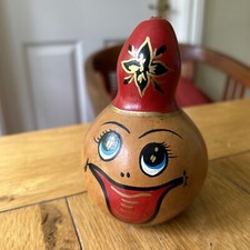 vintage decorated gourd maraca