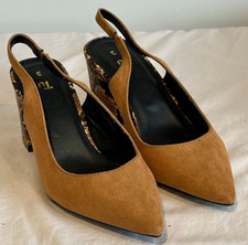 TU Faux Suede Sling Back Shoes